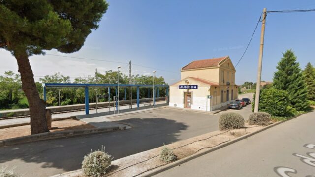 Imatge de l'estació de tren (Juneda)